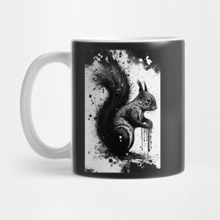 Ink Painting of A Squirrel Mug